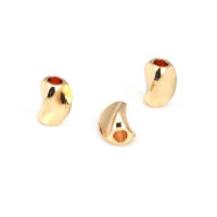 20 piezas, 4,5 MM, 6MM, 18K, Color dorado mate, latón, pulseras trenzadas lisas, cuentas espaciadoras, accesorios de joyería - details 21