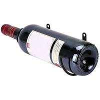 Estante de exhibición de botellas de vino montado en la pared, estante de almacenamiento colgante de Metal para almacenamiento de bebidas y botellas, 6 piezas - details 5