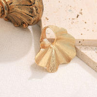Anillo de hoja de Ginkgo para mujer, anillo de dedo en forma de abanico de hoja de Metal clásico a la moda, regalos de joyería de fiesta Punk para mujer - details 9