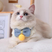 HOOPET-collar de flores de lana para gatos, Correa bonita de Navidad para mascotas, corbata, decoración de fiesta, accesorios para perros y gatos - details 5