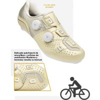 Zapatos de Ciclismo para Aire Libre Fondo de Goma Sin Cierre, Fondo para Carretera y Montaña con Doble Hebilla - details 6