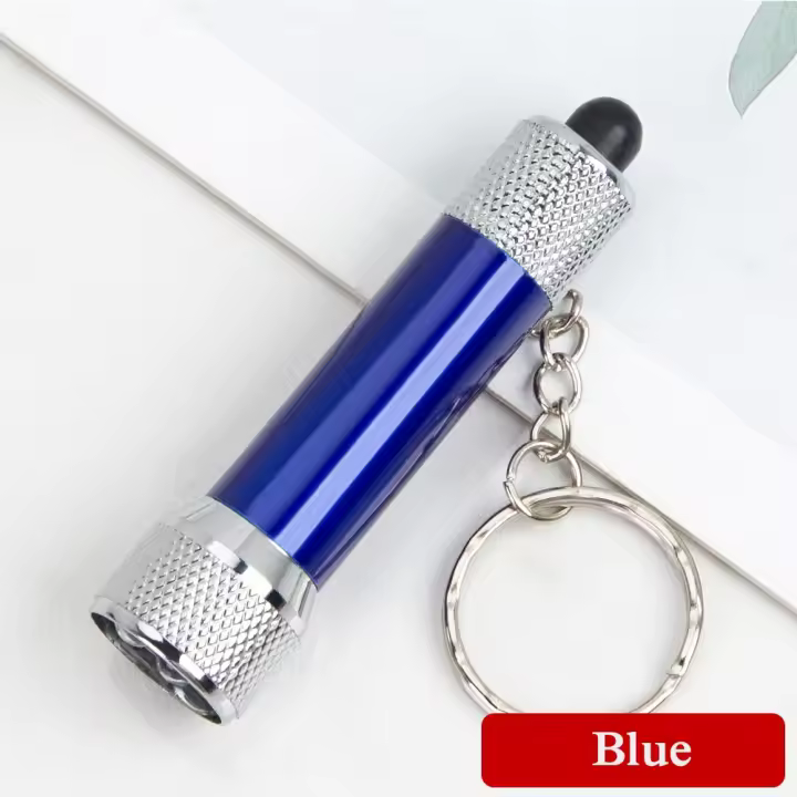 Mini llavero linterna LED bolsillo luz de emergencia pequeña antorcha llavero luz aleación de aluminio llavero luz Mini linterna - 1