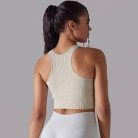Sujetador deportivo para mujer, ropa interior, hilo sexy, informal, a rayas, sin costuras, top para gimnasio - details 30