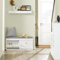 Baul almacenaje para Dormitorio L104 x P24 x H52cm Blanco FSR64-W ES - details 3