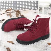 Botas de plataforma de felpa para mujer, zapatos planos para mantener el calor, invierno - details 11