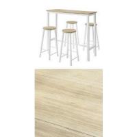 Conjunto de mesa alta de bar y 4 taburetes con respaldo estilo industrial - details 25