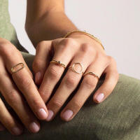 Anillo de acero inoxidable para mujer, joyería de lujo, anillo de Estado de Ángel - details 14