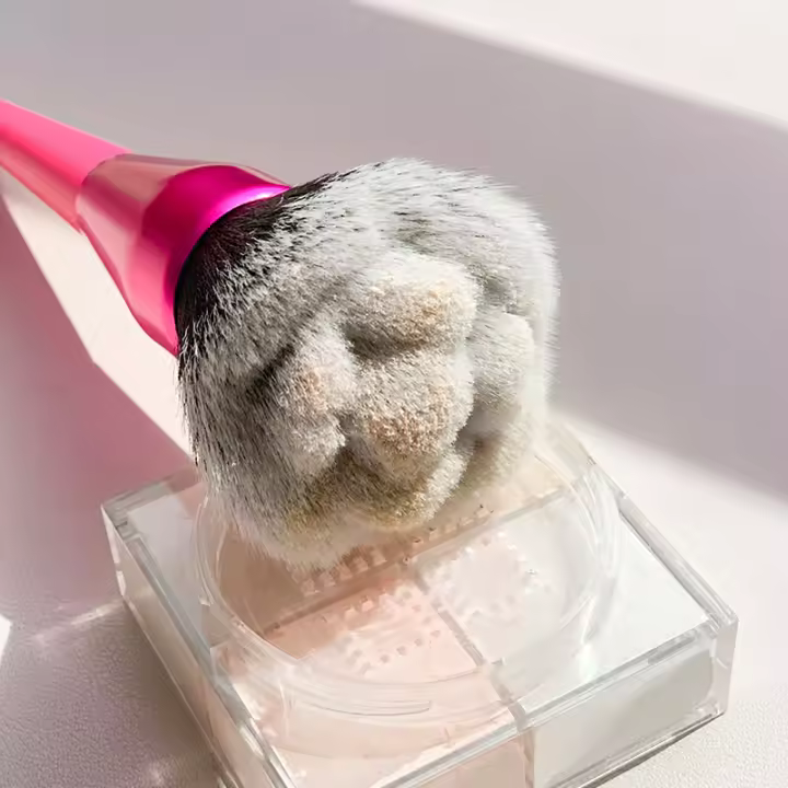 Paquete de 10 brochas de maquillaje de fibra biónica para el cabello, juego completo de brochas de labios para base de maquillaje, rubor en polvo suelto, herramientas de belleza - 1