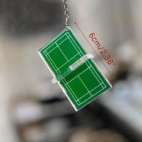 Llavero acrílico de bádminton, llavero tridimensional de dos caras para patio de juegos de bádminton, Mini tenis de mesa - details 0