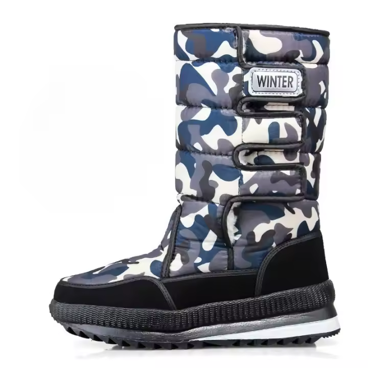 Nuevos zapatos casuales de algodón antideslizantes de terciopelo de invierno para hombres y mujeres - 1