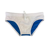 Jessborn calzoncillos de baño para hombre, bañador sexy de rayas gruesas, cintura baja, moda arcoíris, primavera y verano - details 6