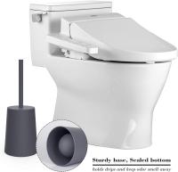 Cepillo de inodoro gris con soporte Cepillo de inodoro gris Cepillo de inodoro de plástico y Soporte para Baño - details 3