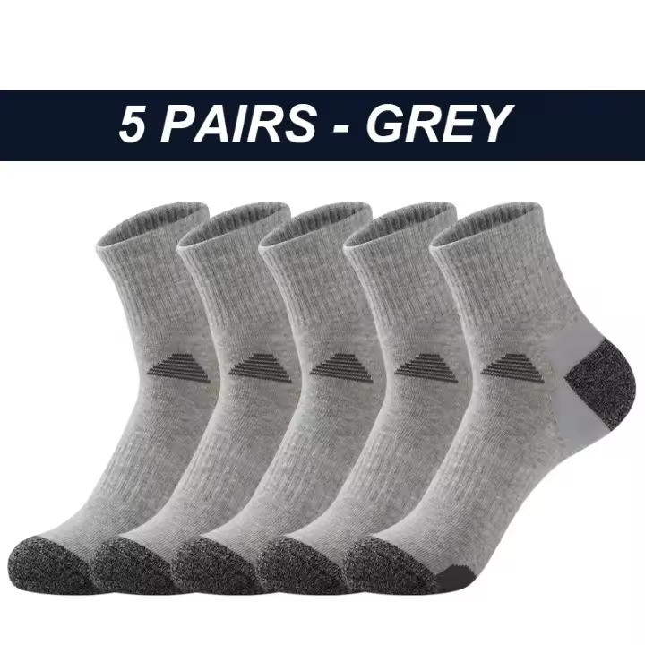Alta calidad hombres deportes calcetines Peinado cottonbreathable antideslizante cómodo hombre Baloncesto corriendo Nuevo calcetín Masculino 5 Pares - 1