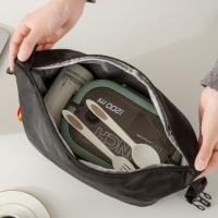 Bolsa aislante plegable Simple para trabajadores de oficina, bolsa de almuerzo de gran capacidad, impermeable, bolso de almuerzo para estudiantes, hombres y mujeres - details 3