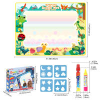 80x60CM Kids Coloring Doodle Magic Water Drawing Mat with Reusable Magic Pens Montessori Painting Board Educational Toys Gifts - details 7