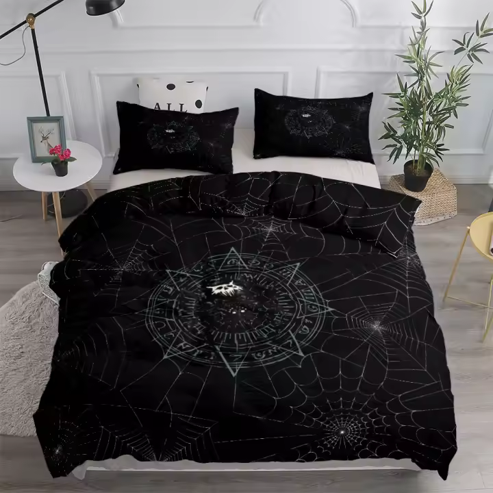 Juego de funda nórdica de jardín con insectos botánicos, juego de ropa de cama de tamaño individual, King, Queen, doble, completo, individual - 1