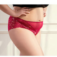 Sujetador De Talla Grande Para Mujer, Bragas De Encaje De Cintura Media, Ropa Interior Transparente, Sexy, Sueva y Cómodo - details 11
