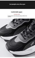 Deportes informales de caña alta para hombre con parte superior transpirable de malla de PU y suela de goma para papá grande, adecuados para zapatos de estilo para caminar - details 5