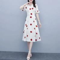 Vestido Midi de Cómodo Talla Grande Estilo Coreano para Mujeres Nueva Llegada Primavera-Verano - details 15
