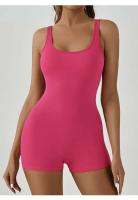 Mono de Yoga sin Espalda HBC Conjunto Deportivo de Un Pieza con Almohadillas para el Pecho para Mujeres Traje Deportivo de Gimnasio - details 5