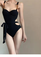 Moda de alta gama, tirantes de bikini sexy para mujer, reunidos para cubrir el vientre y mostrar peso, playa de aguas termales - details 5