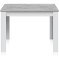 Mesa Auxiliar Fija Estilo Cocina o Comedor Acabado Blanco Artik y Cemento Modelo Cloe - details 5