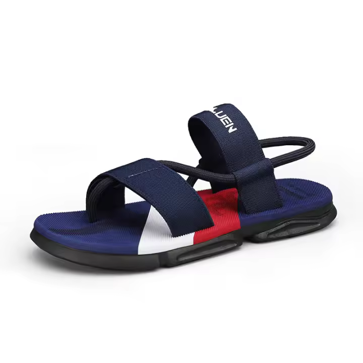 Nuevas sandalias de los hombres con suela de plataforma casual versátiles zapatos de playa de los hombres antideslizantes para uso exterior zapatillas geniales. - 1