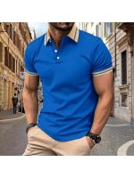 Polo de verano 2025, camisa de color a juego con botones para hombre, polo deportivo, polo de manga corta. - details 1