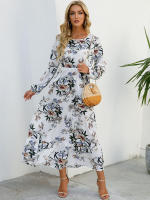 Vestido largo playero de verano para mujer, casual, elegante, de manga larga y corte en A. - details 15