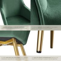 Sillas de Comedor Ergonómicas y Versátiles Juego de Sillas Tapizadas en Terciopelo - details 68
