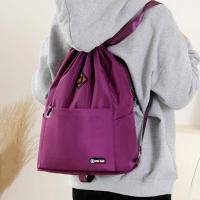 Durable para hombres y mujeres, bolso de hombro impermeable de color sólido, Oxford, plegable, mochila escolar - details 5