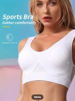 Sujetador deportivo con almohadillas incorporadas, transpirable, alta elasticidad, sin aros, perfecto para yoga, fitness, correr - details 29
