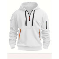 Sudadera con capucha para hombre, chaqueta deportiva informal con bolsillos, - details 7