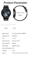 Reloj inteligente HK89 con pantalla táctil AMOLED, resistente al agua, respuesta a llamadas, monitoreo de salud, reloj inteligente deportivo NFC para teléfono inteligente Android IOS - details 2