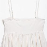 Vestido holgado de verano 2025 con dulce bordado de flores francesas, con tirantes y falda corta para mujer. - details 8