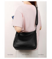 Bolso de cuero puro popular nuevo bolso de mujer de cuero versátil de moda bandolera de un solo hombro bolso bandolera portátil - details 2