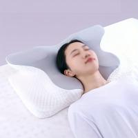 Almohada cervical vintage con temática de anime para alivio del dolor, almohada ortopédica de espuma viscoelástica ajustable para dormir en múltiples posiciones, funda transpirable de poliéster con cremallera, relleno de algodón de punto, lavable a - details 4