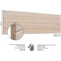Gabo de Madera Rústico Vintage para Cama (145 x 44 cms.) Estilo Nórdico Crudo sin Pintar - details 68