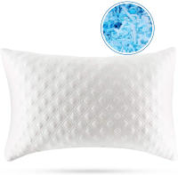 Almohada de espuma de memoria de silicona, abrigo de fibra de bambú, almohada Cervical para mejorar el sueño, almohada de rebote lenta - details 2