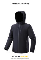 Chaqueta de forro polar Softshell para hombre, impermeable, cortavientos cálido, senderismo, Camping, escalada, chaquetas de invierno, 23661A - details 9