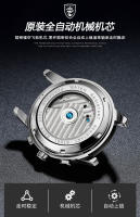 Nuevo reloj mecánico totalmente automático para hombre de la marca suiza, reloj luminoso impermeable. - details 7