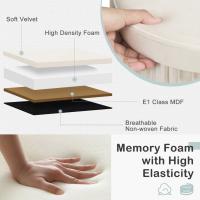 Otomano de Terciopelo Plegable de Almacenamiento MDF Tapa Desmontable con Cojín - details 5
