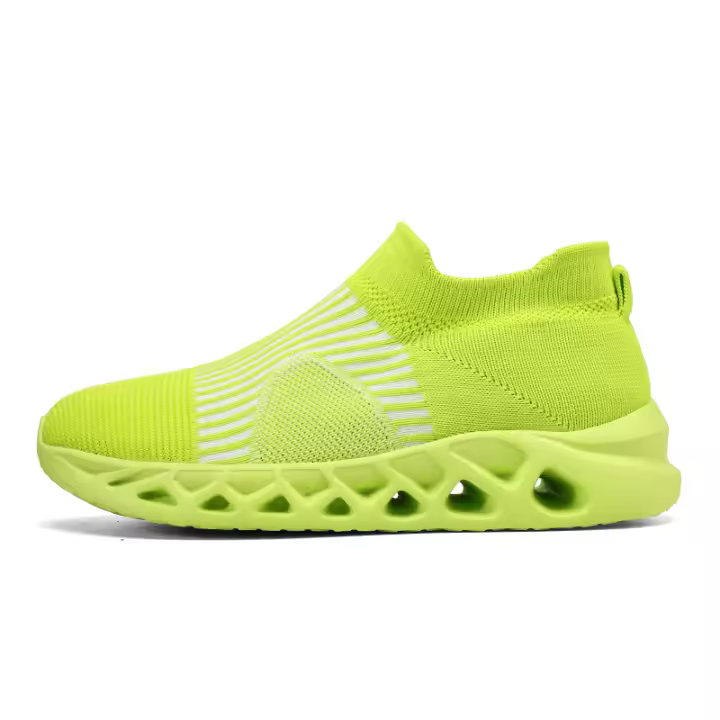 Mocasines sin cordones para hombre, zapatos de tenis para caminar, sin cordones, zapatillas de deporte para correr, malla, sendero, trotar, informal, atlético - 1