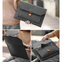 Funda para portátil de 11,6/13/14/15 ", funda de fieltro ultraligera para tableta y portátil, funda con múltiples bolsillos, maletines para Apple Macbook/Asus - details 15