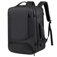 Mochila de viaje de gran capacidad para hombre, bolsa de expansión de carga USB para ordenador portátil de negocios, mochila impermeable multifuncional. - details 0