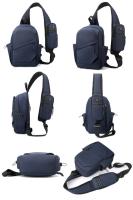 Bolso de pecho antirrobo para hombre, pequeña mochila de viaje para mujer, bolso impermeable de nailon para deportes al aire libre, bandolera tipo bandolera - details 12