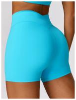 Pantalones cortos de Yoga de cintura alta para mujer, mallas cortas de realce de barriga para Fitness, gimnasio, correr - details 22