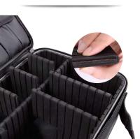 Caja de cosméticos multifuncional de gran capacidad, tela Oxford impermeable, absorción de golpes, partición interna ajustable - details 8
