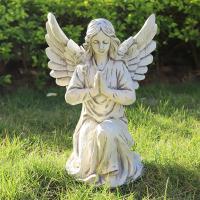 Estatua de Jardín Ángel Decoración Religiosa al Aire Libre Adorno de Hada de Memoria - details 1