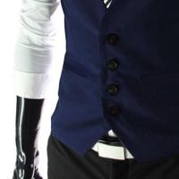 Chaleco de hombre, traje de un solo pecho, chaleco ajustado para hombre, chaleco informal sin mangas para hombre, chaleco Formal de negocios, talla asiática - details 12